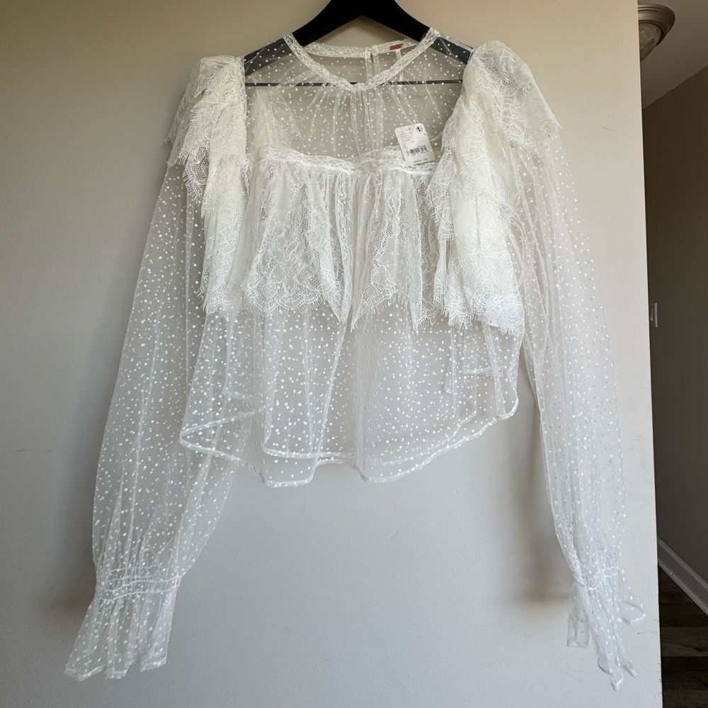 Free People Sheer Blouse